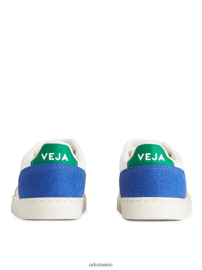 ARKET Veja V-12 Kinder-Sneaker weiß/gelb/blau Kinder 8RF08T1410 Schuhwerk