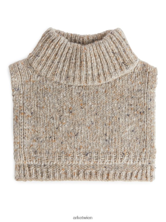 ARKET Noppen-Rollkragenpullover Beige-Melange Kinder 8RF08T1660 Zubehör