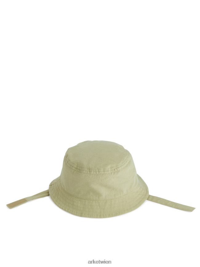 ARKET Fischerhut aus Baumwolle Beige Kinder 8RF08T1734 Zubehör