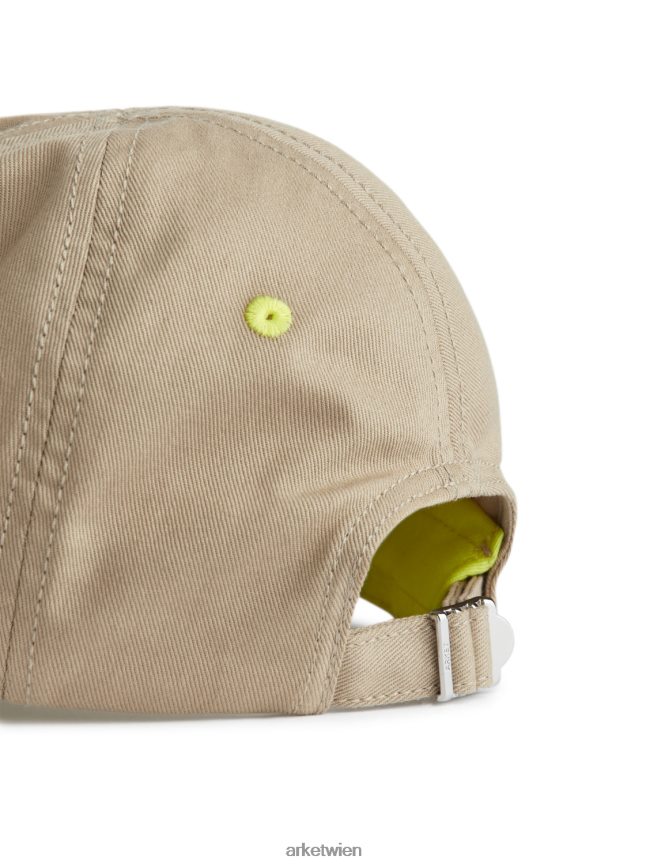 ARKET Kappe aus Baumwollcanvas Beige Kinder 8RF08T1639 Zubehör