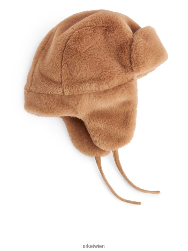 ARKET Mütze mit Florfutter Kamel Kinder 8RF08T1643 Zubehör