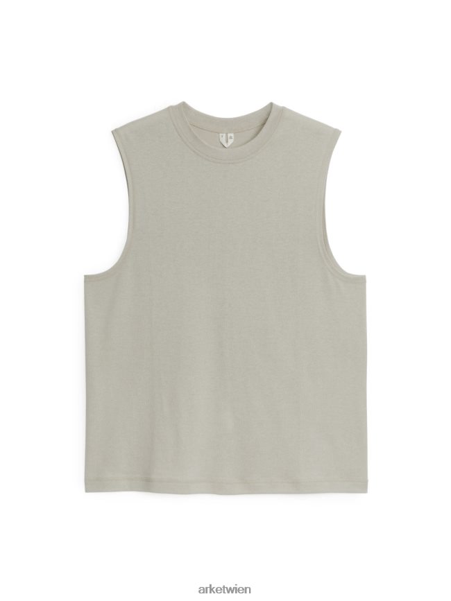 ARKET Aktives Mesh-Tanktop Beige Männer 8RF08T1217 Kleidung