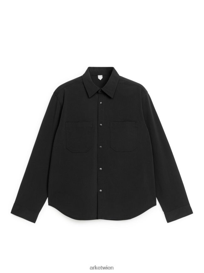 ARKET Wandershirt Schwarz Männer 8RF08T1205 Kleidung