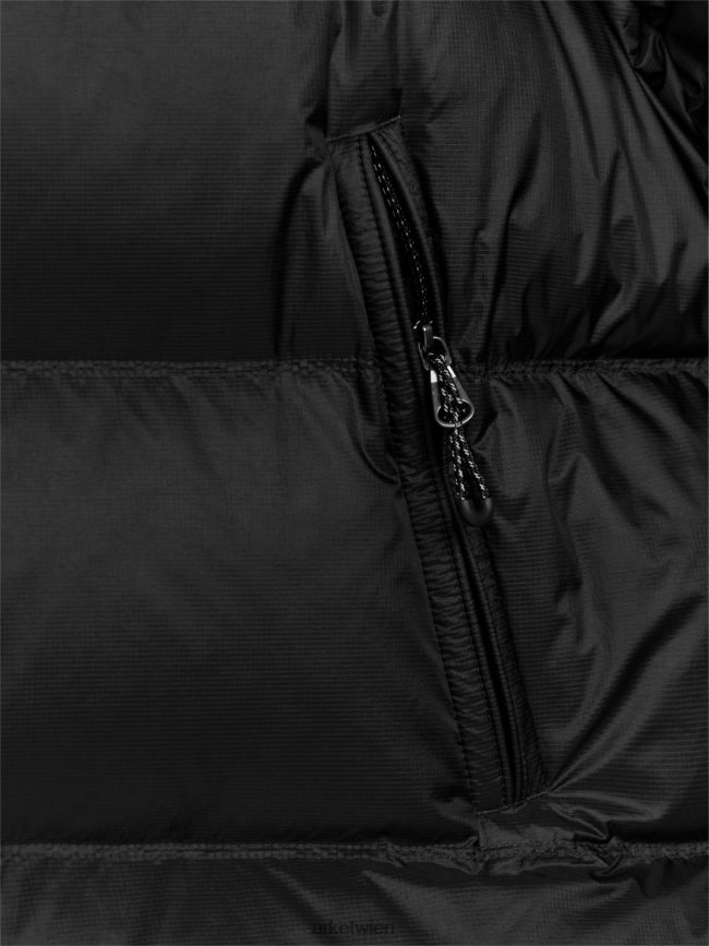 ARKET sportliche Daunenjacke Schwarz Männer 8RF08T1170 Kleidung