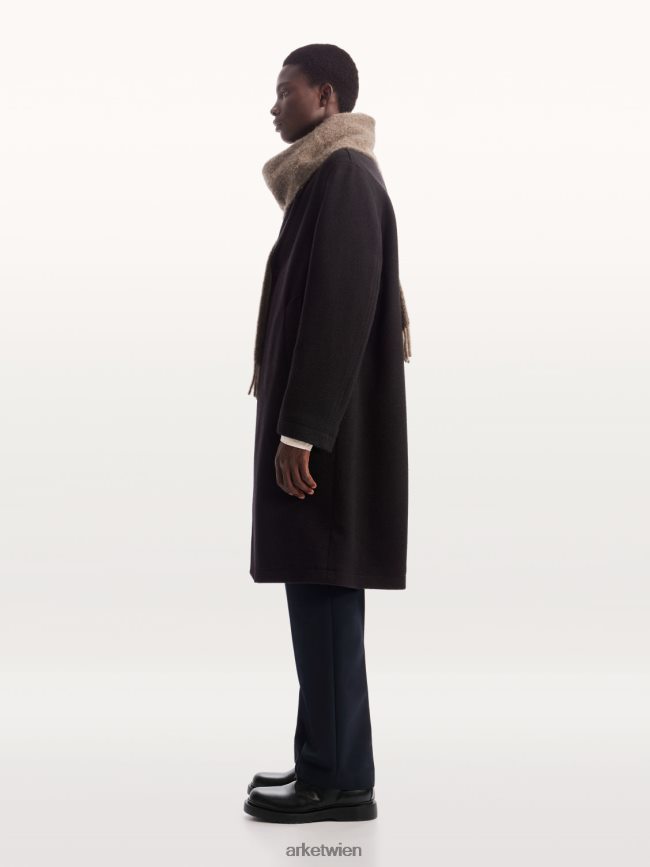 ARKET Schmale Hose aus Hopsackwolle Dunkelblau Männer 8RF08T1075 Kleidung