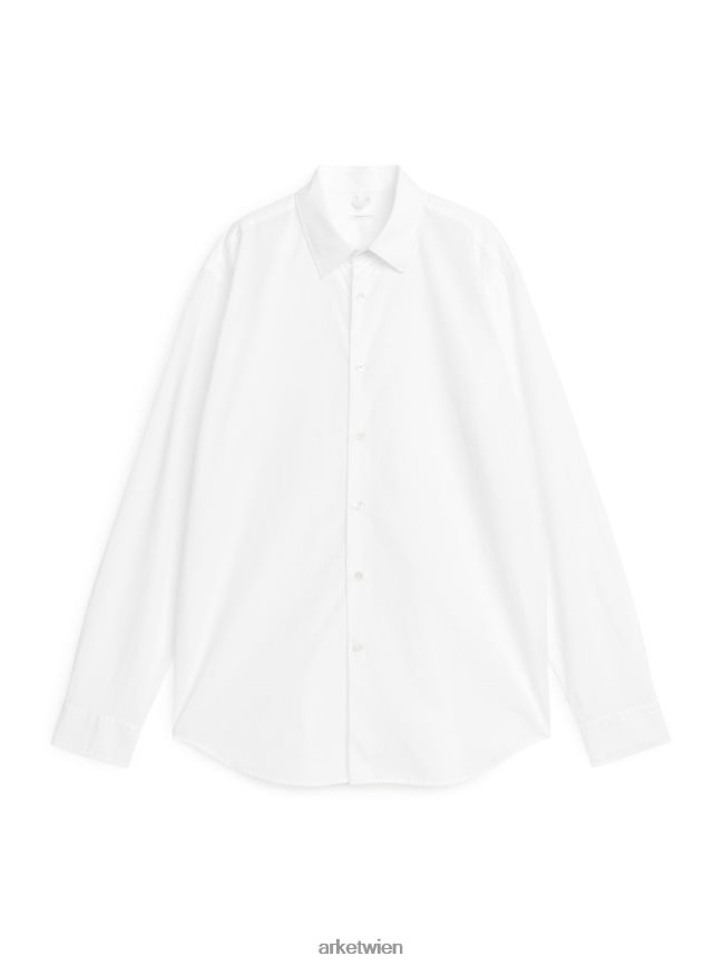 ARKET Hemd aus Popeline Weiß Männer 8RF08T966 Kleidung
