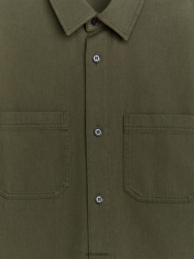 ARKET Overshirt aus Baumwolltwill Grün Männer 8RF08T968 Kleidung