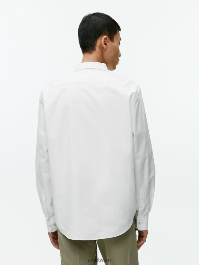 ARKET Oxford-Hemd Weiß Männer 8RF08T971 Kleidung