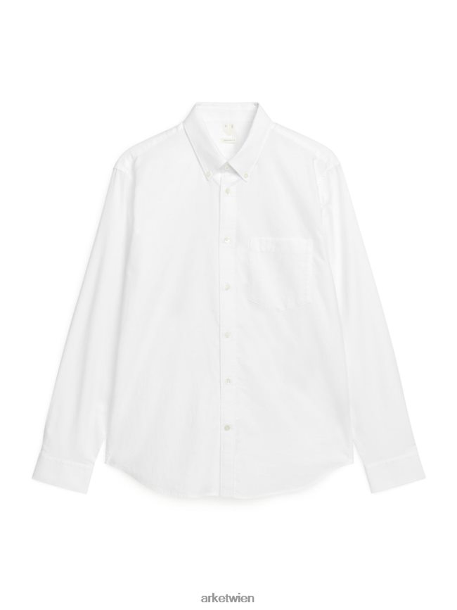 ARKET Oxford-Hemd Weiß Männer 8RF08T971 Kleidung