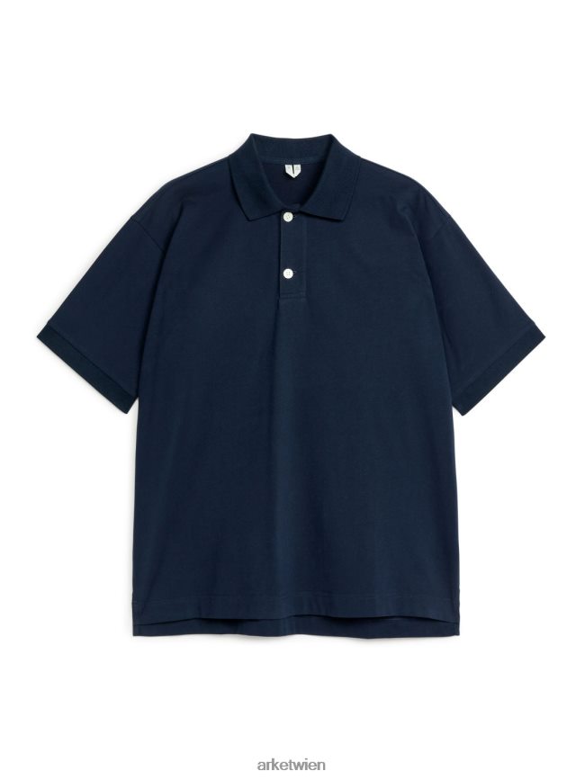ARKET Poloshirt aus Baumwolle Dunkelblau Männer 8RF08T1028 Kleidung