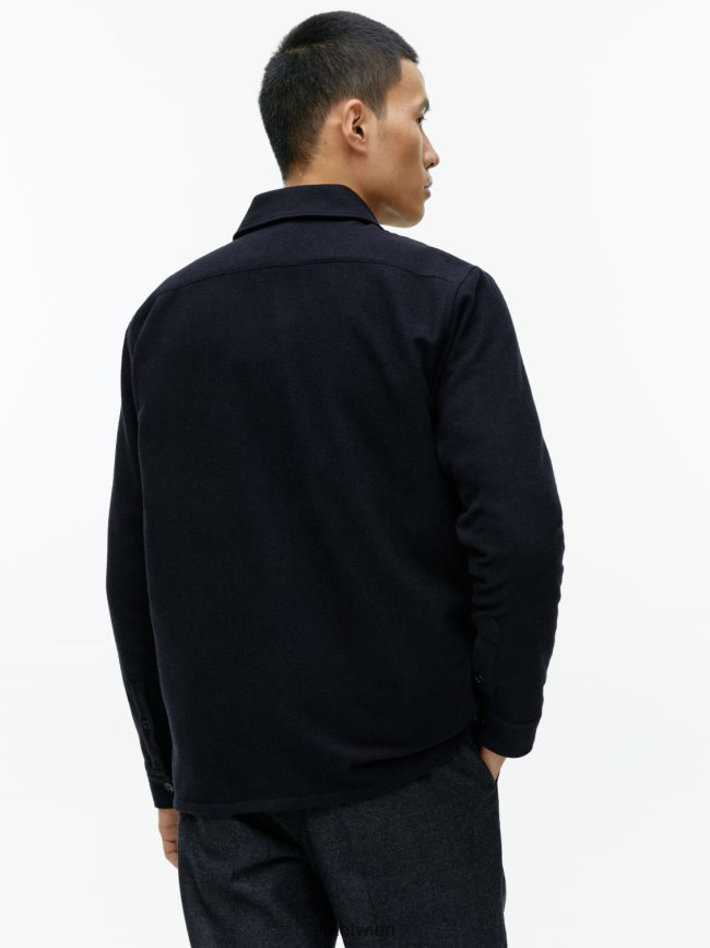 ARKET Überhemd aus Wolle Dunkelblau Männer 8RF08T962 Kleidung