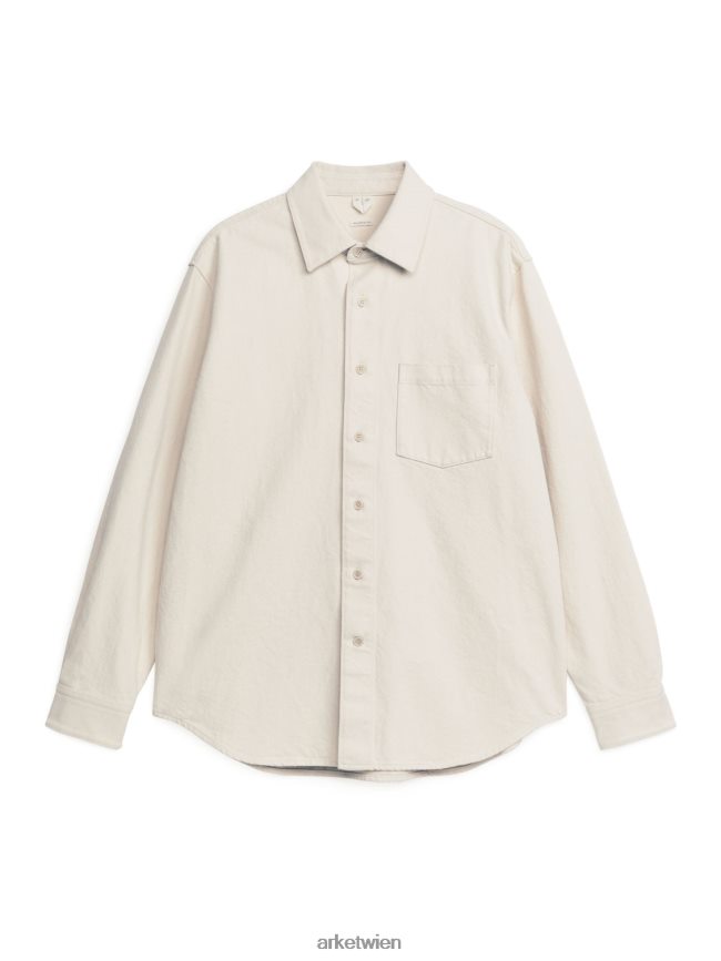ARKET entspanntes Jeanshemd naturfarben Männer 8RF08T957 Kleidung