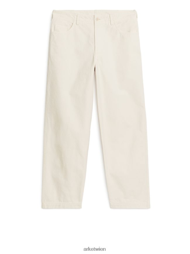 ARKET Baumwollhose cremefarben Männer 8RF08T1062 Kleidung