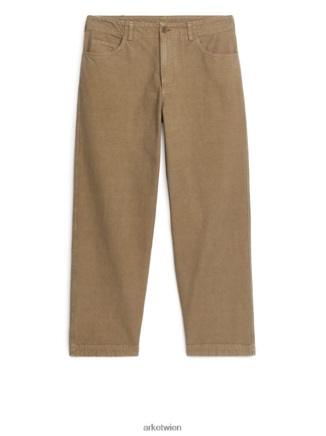ARKET Baumwollhose dunkelbeige Männer 8RF08T1079 Kleidung