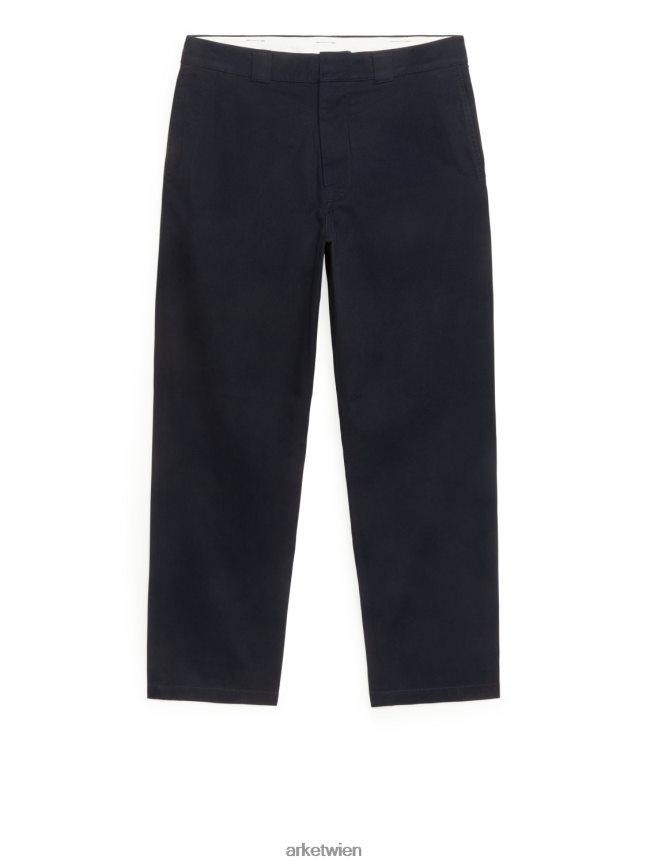 ARKET Hose aus Baumwolltwill Dunkelblau Männer 8RF08T1091 Kleidung