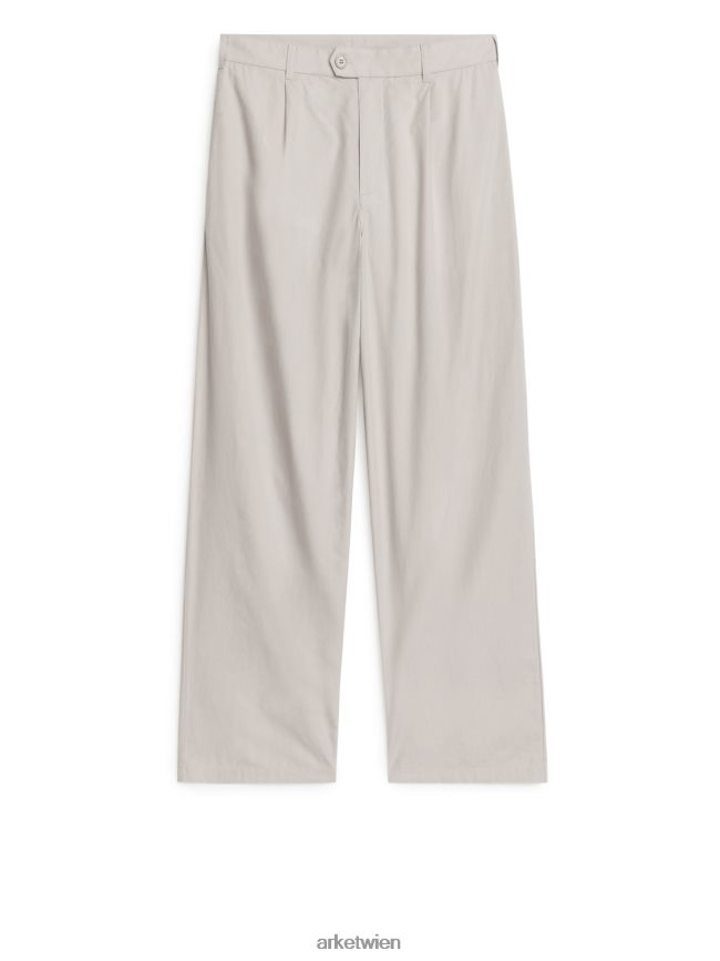 ARKET locker sitzende Baumwollhose Beige Männer 8RF08T1066 Kleidung