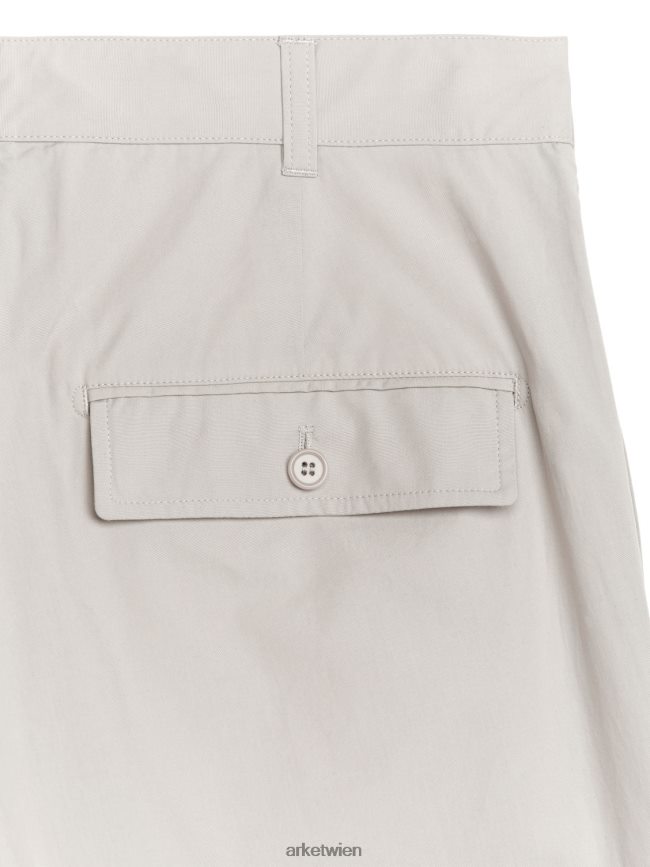 ARKET locker sitzende Baumwollhose Beige Männer 8RF08T1066 Kleidung