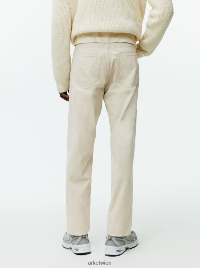 ARKET lockere Cordhose cremefarben Männer 8RF08T1068 Kleidung