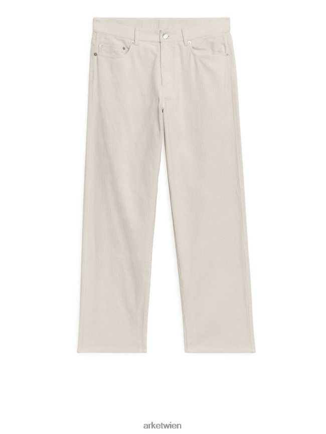 ARKET lockere Cordhose cremefarben Männer 8RF08T1068 Kleidung