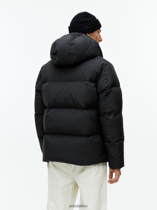 ARKET Daunenpufferjacke Schwarz Männer 8RF08T1172 Kleidung