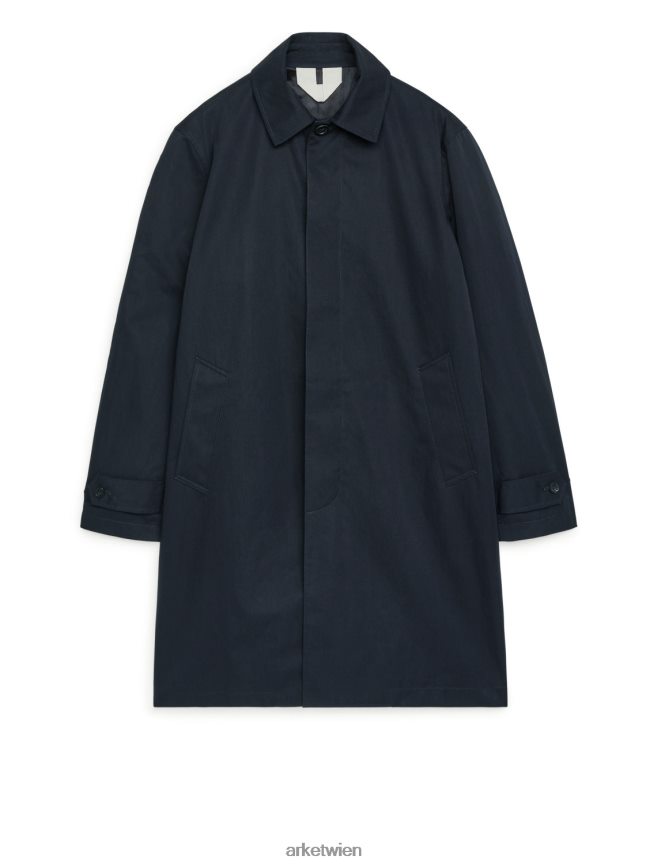 ARKET Mittellanger Automantel Dunkelblau Männer 8RF08T1157 Kleidung