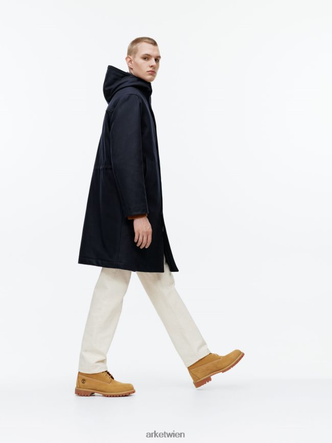 ARKET Parka aus Wolle Dunkelblau Männer 8RF08T1162 Kleidung