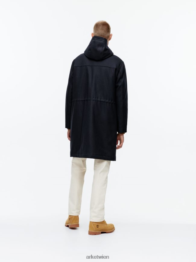 ARKET Parka aus Wolle Dunkelblau Männer 8RF08T1162 Kleidung