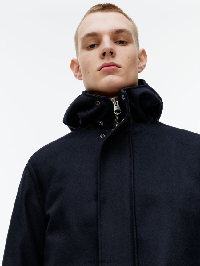 ARKET Parka aus Wolle Dunkelblau Männer 8RF08T1162 Kleidung