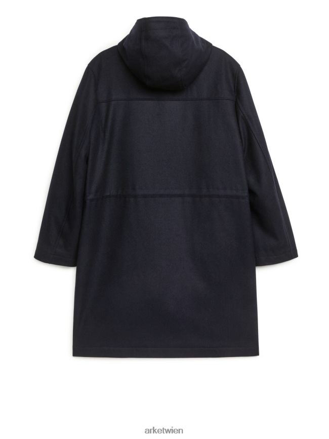 ARKET Parka aus Wolle Dunkelblau Männer 8RF08T1162 Kleidung