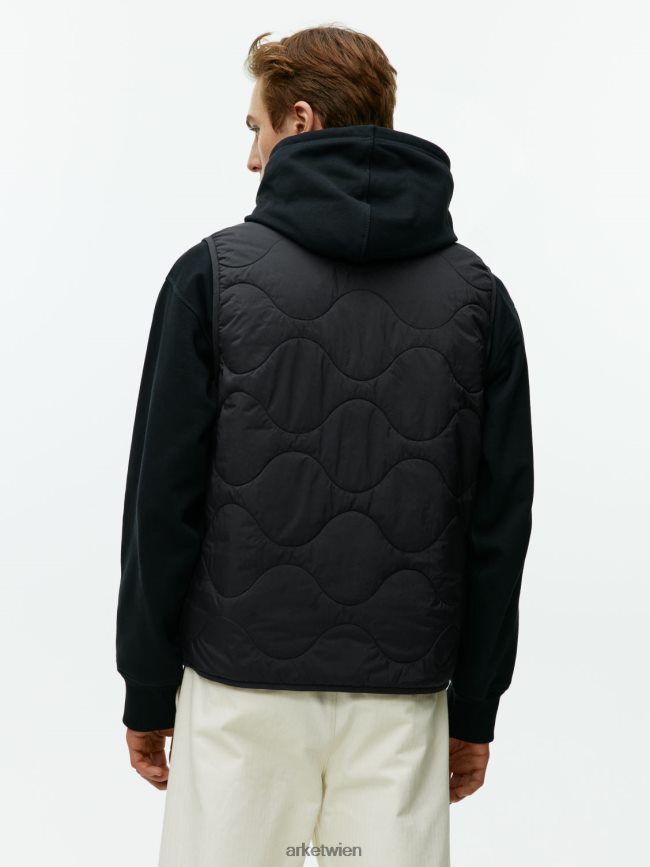 ARKET Steppweste Schwarz Männer 8RF08T1160 Kleidung