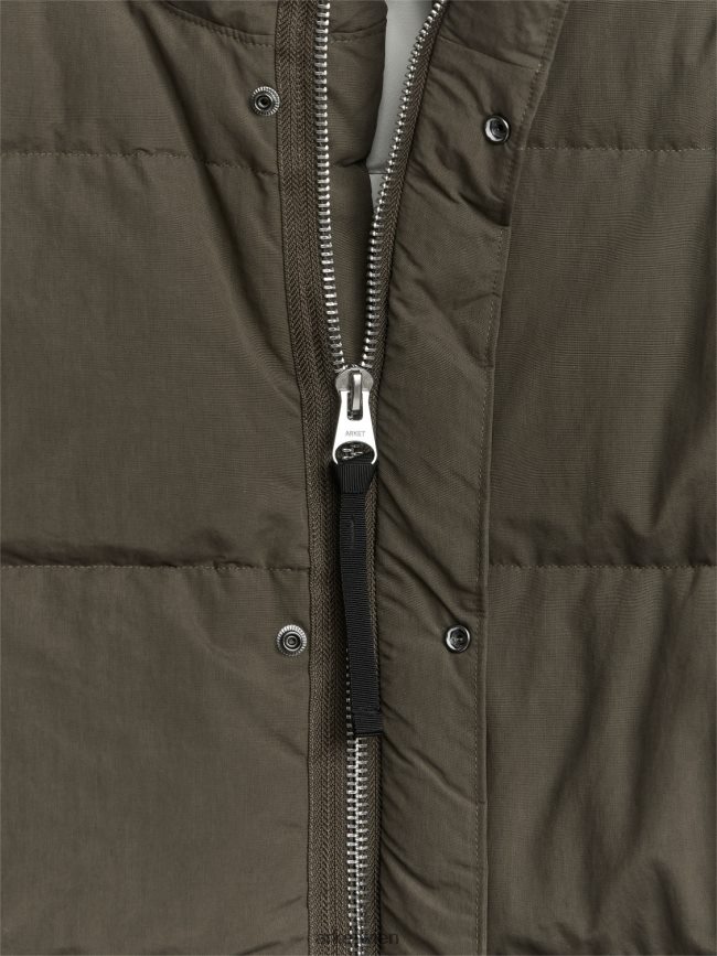 ARKET Wattierte Pufferjacke khaki Männer 8RF08T1169 Kleidung