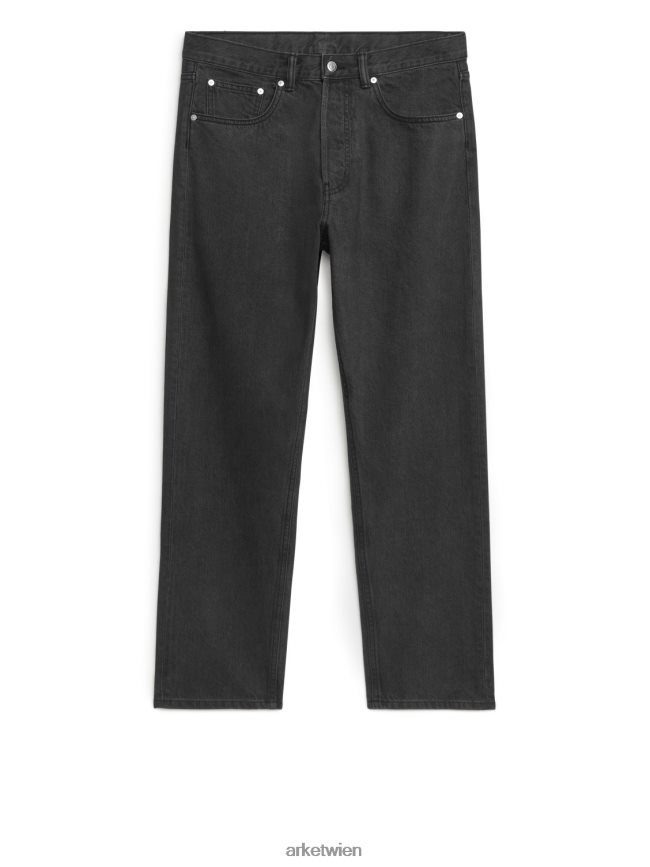 ARKET Lässige Tapered-Jeans von Coast schwarz gewaschen Männer 8RF08T1099 Kleidung
