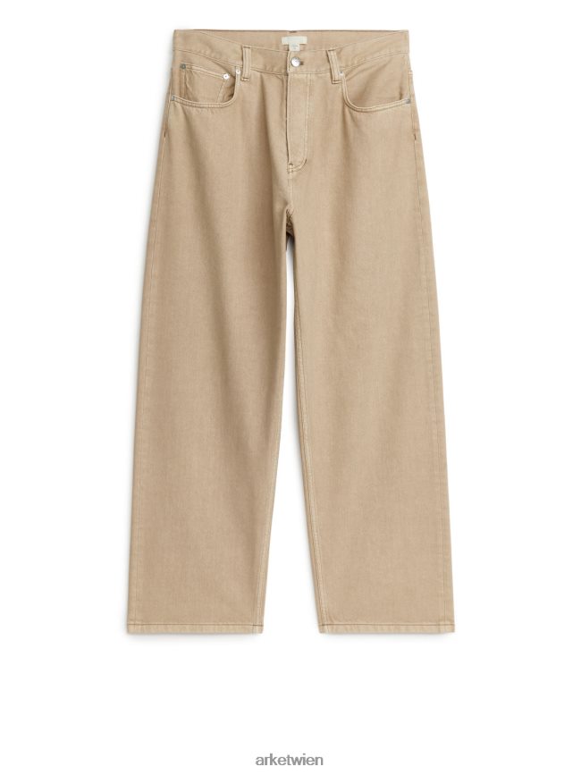 ARKET Nebelweite Jeans Beige Männer 8RF08T1110 Kleidung