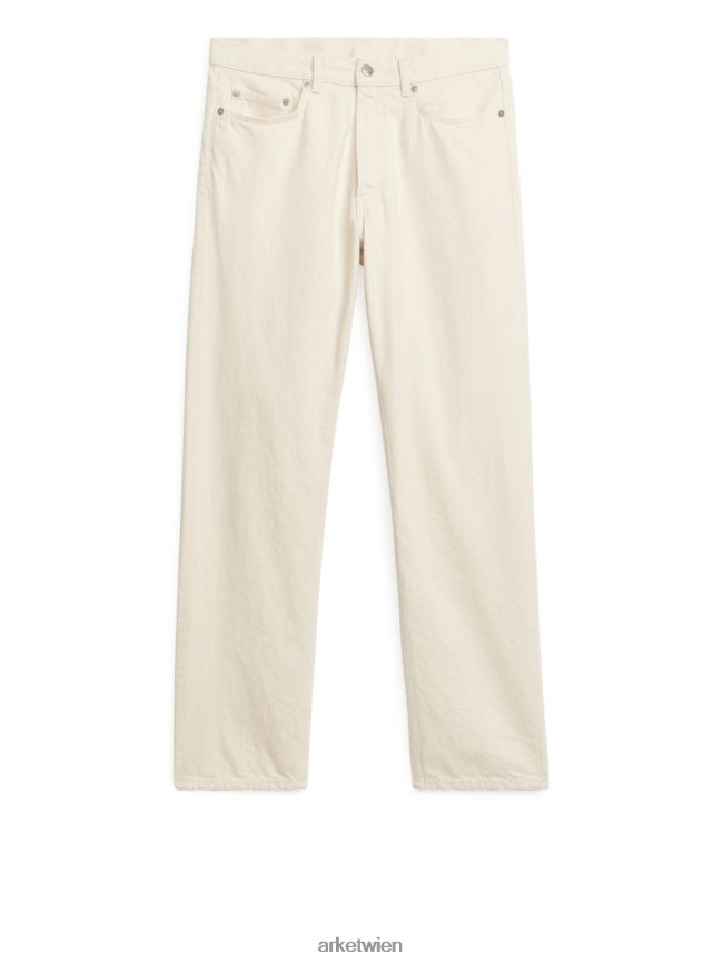 ARKET Ocean lockere, gerade Jeans naturfarben Männer 8RF08T1095 Kleidung