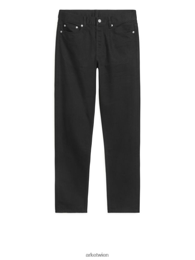 ARKET Park Regular Straight Jeans bleib schwarz Männer 8RF08T1101 Kleidung
