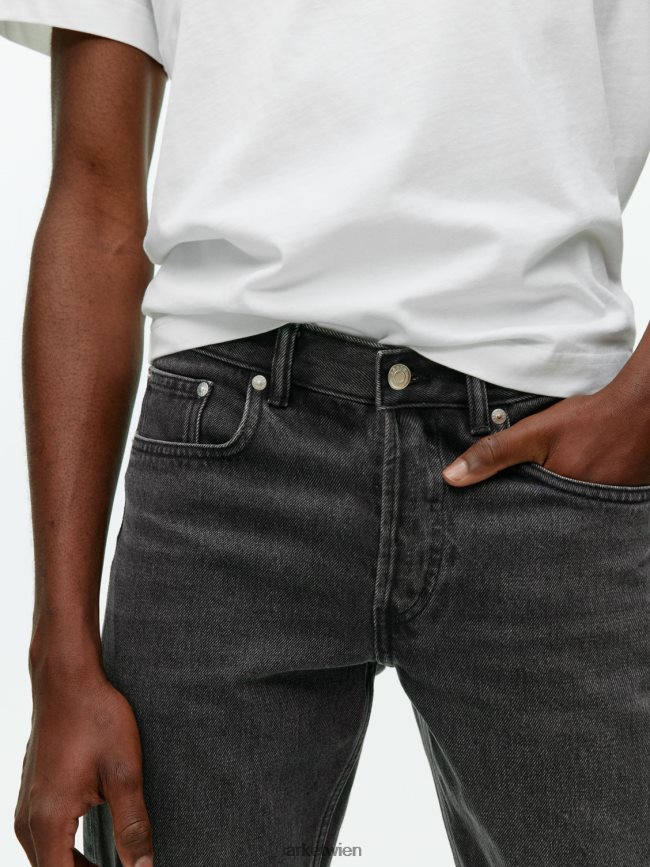 ARKET Park Regular Straight Jeans schwarz gewaschen Männer 8RF08T1097 Kleidung