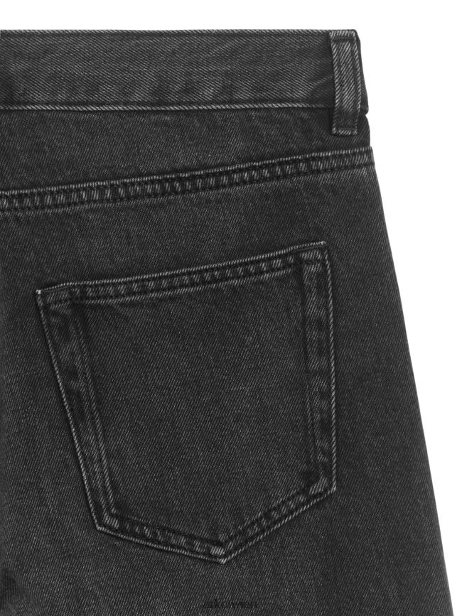 ARKET Park Regular Straight Jeans schwarz gewaschen Männer 8RF08T1097 Kleidung