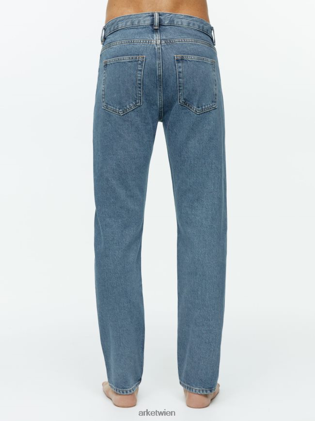ARKET Park verkürzte, normale, gerade Jeans Blau Männer 8RF08T1108 Kleidung