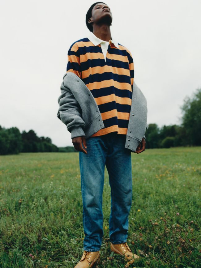 ARKET lockere Jeans Blau Männer 8RF08T1096 Kleidung