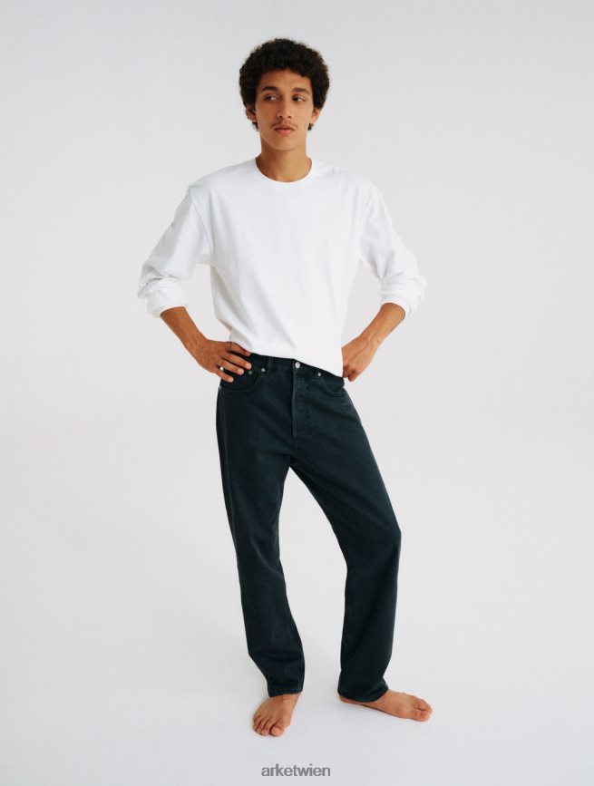 ARKET lockere Jeans Schwarz Männer 8RF08T1094 Kleidung