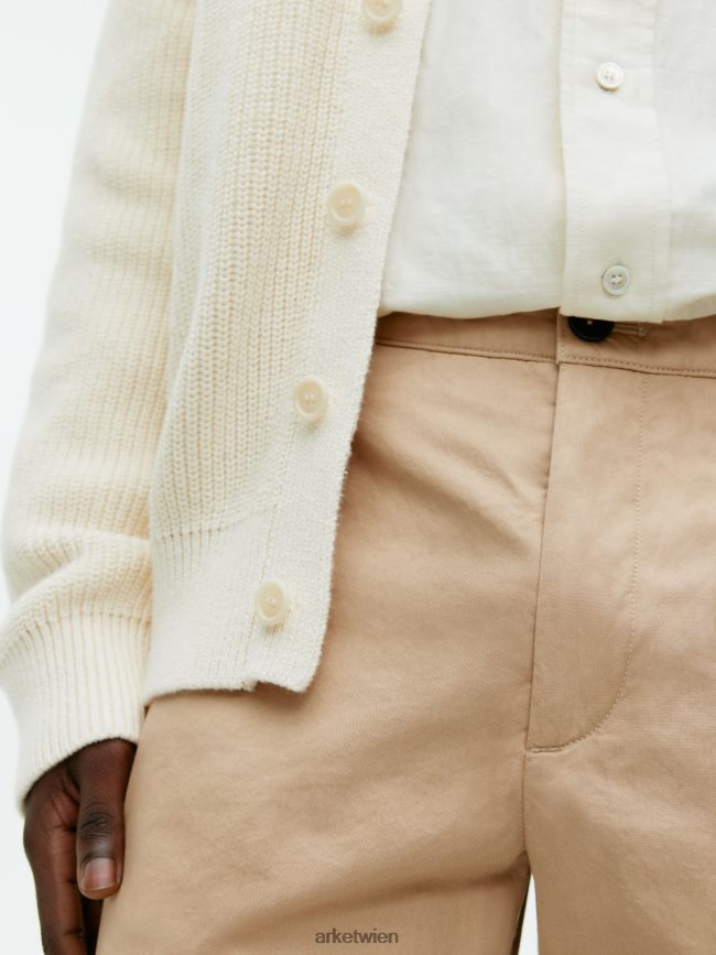 ARKET Baumwollshorts Beige Männer 8RF08T1115 Kleidung