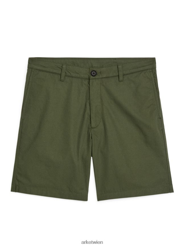 ARKET Baumwollshorts Grün Männer 8RF08T1114 Kleidung