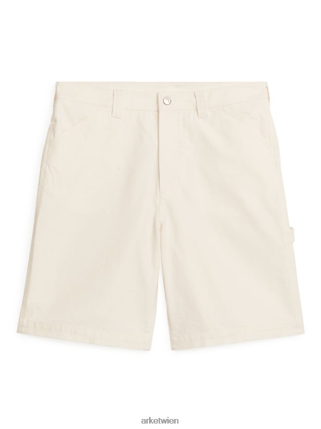 ARKET Baumwollshorts Weiß Männer 8RF08T1130 Kleidung