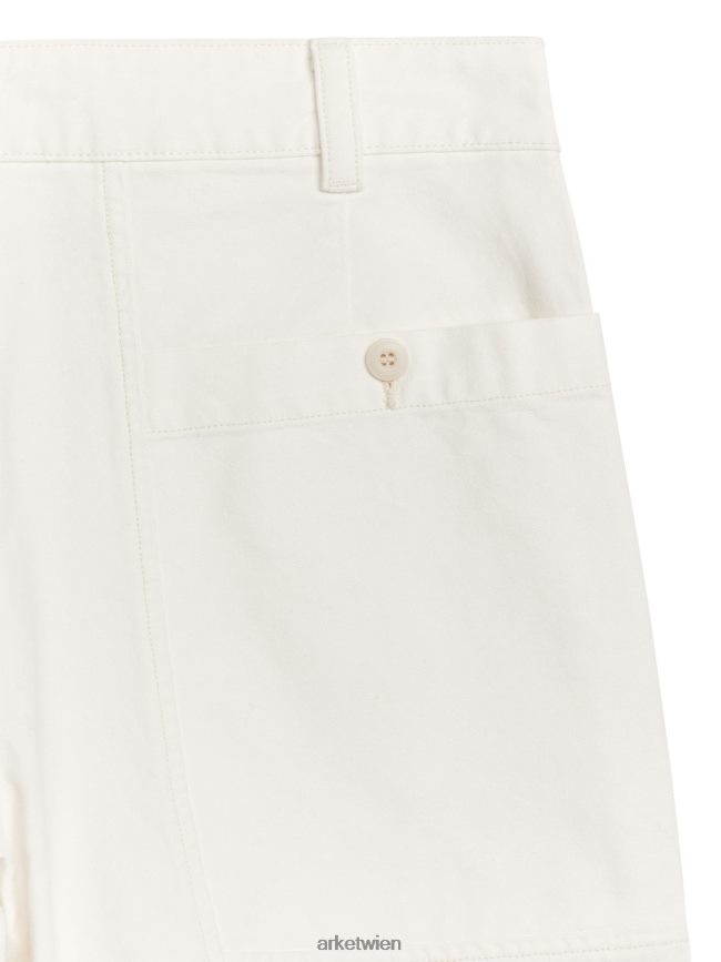 ARKET Utility-Shorts aus Baumwolle Weiß Männer 8RF08T1113 Kleidung