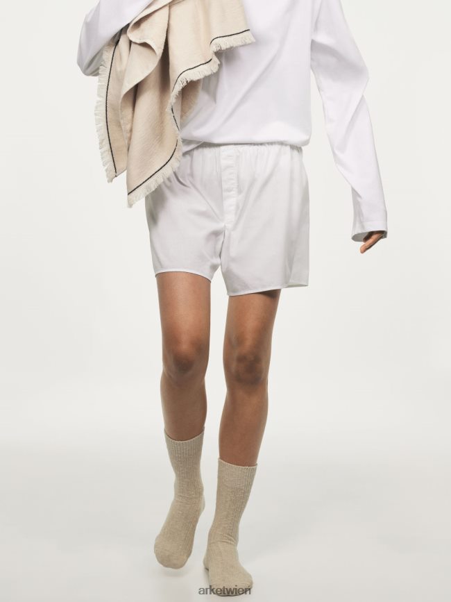 ARKET Grobstricksocken cremefarben Männer 8RF08T579 Kleidung