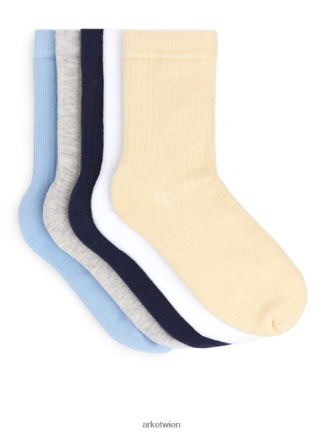 ARKET Rippstricksocken neutral/mehrfarbig Männer 8RF08T1604 Kleidung