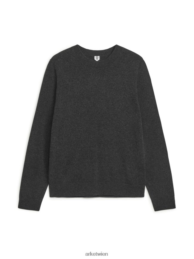 ARKET Kaschmirpullover Anthrazit Männer 8RF08T1190 Kleidung