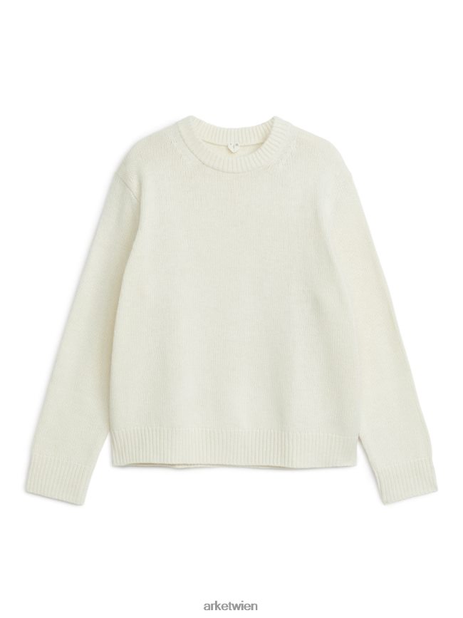 ARKET Pullover aus schwerer Wolle Beige Männer 8RF08T1175 Kleidung