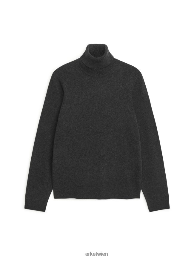 ARKET Rollkragenpullover aus Kaschmir Anthrazit Männer 8RF08T1189 Kleidung