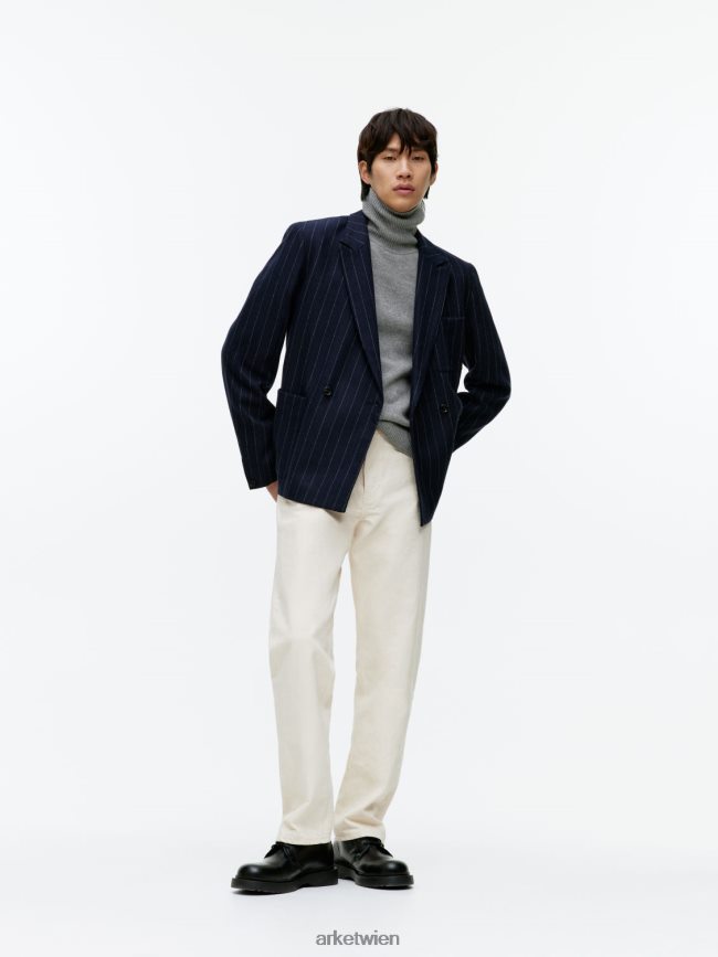 ARKET Rollkragenpullover aus Merinowolle grau Männer 8RF08T1194 Kleidung